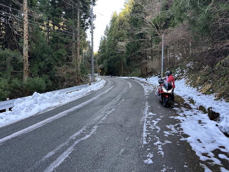 山口県道226号は雪路