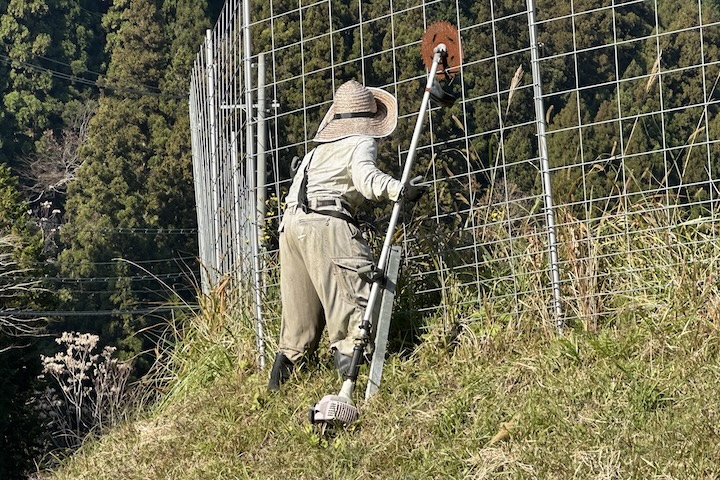 草刈り作業の住人